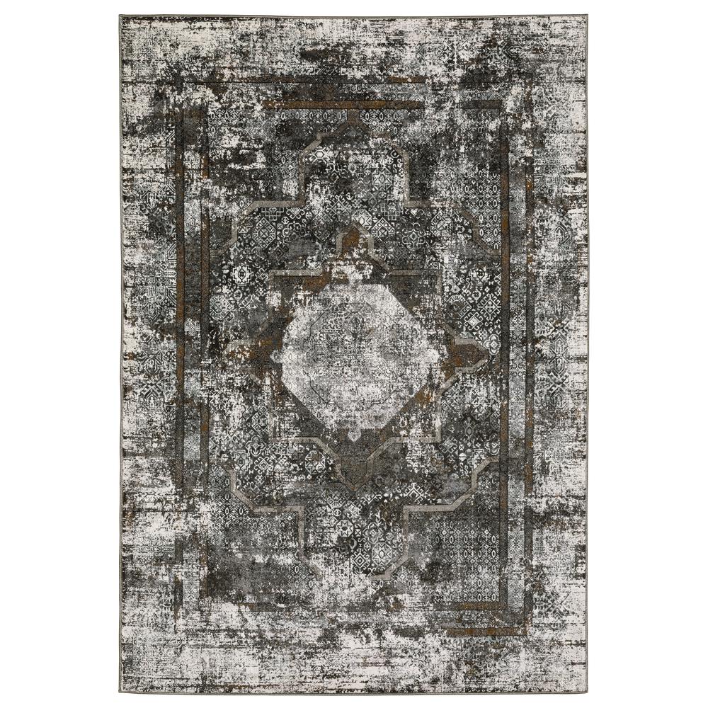 GEMINI Charcoal 5' 3 X  7' 6 Area Rug. Picture 1