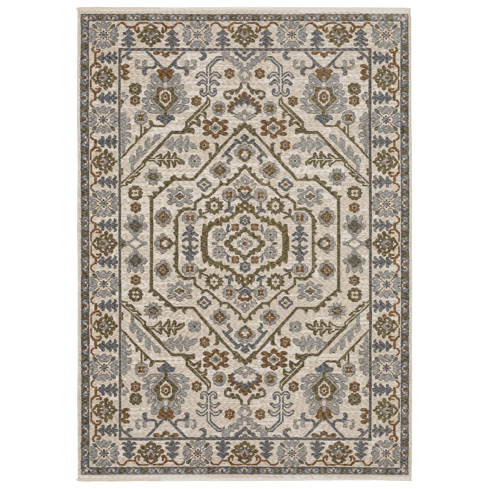HASTINGS HA02I3'10" X  5' 5" Ivory color rug. Picture 1
