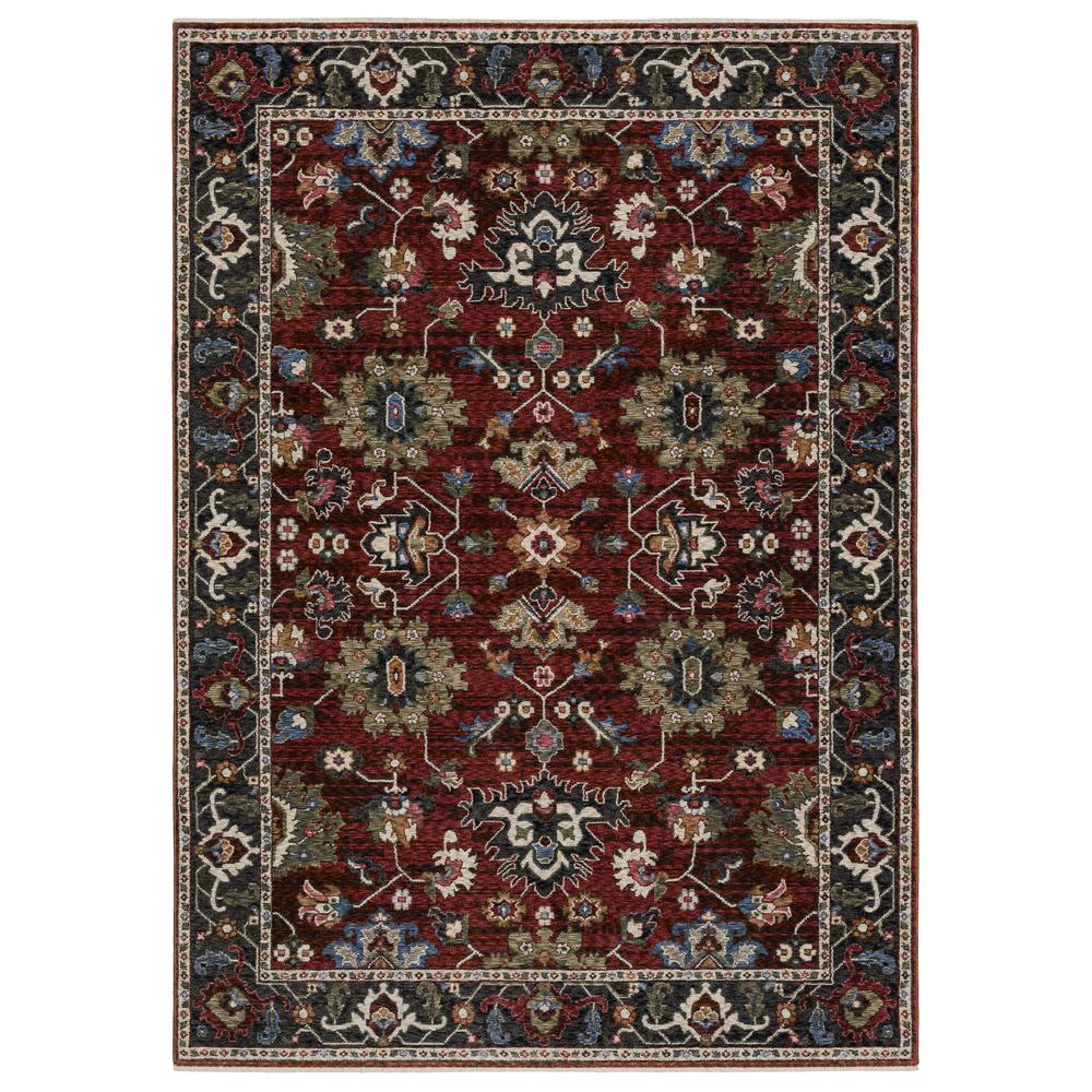 HASTINGS HA03V3'10" X  5' 5" Red color rug. Picture 1