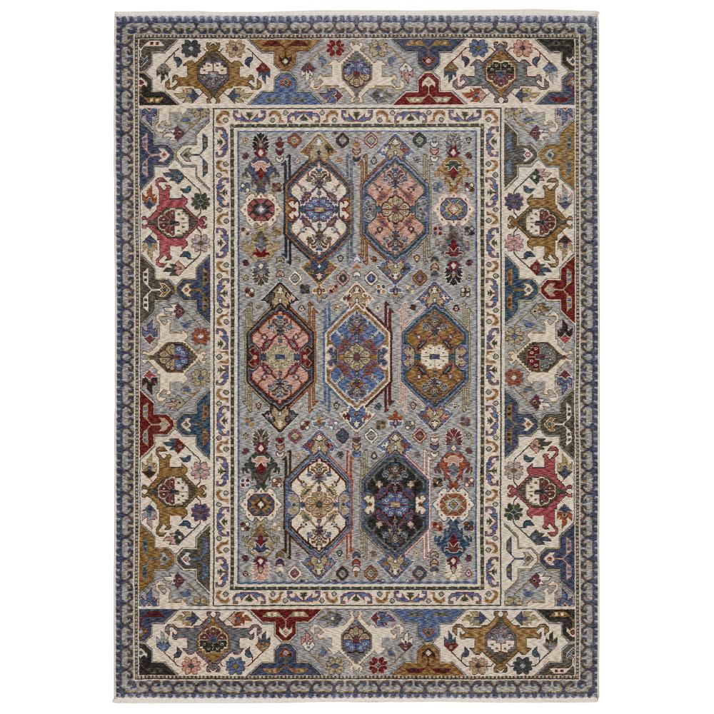 HASTINGS HA04E3'10" X  5' 5" Blue color rug. Picture 1