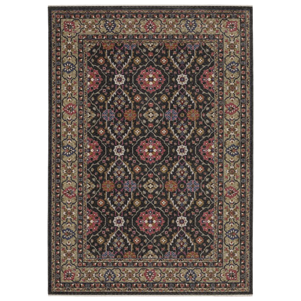 HASTINGS HA07D3'10" X  5' 5" Charcoal color rug. Picture 1
