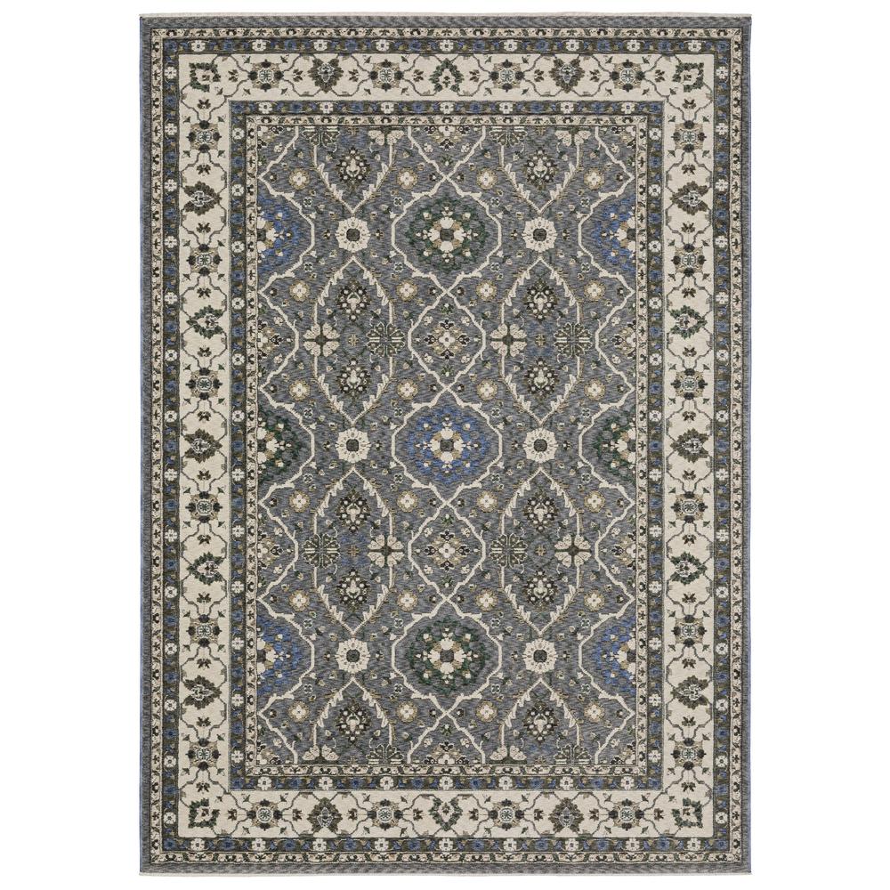 HASTINGS HA07H3'10" X  5' 5" Blue color rug. Picture 1
