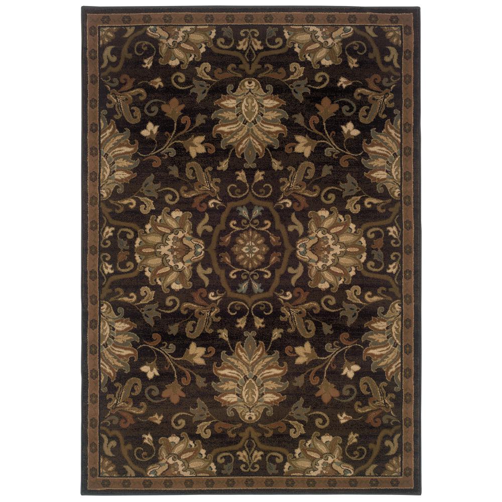 HUDSON Brown 3'10 X  5' 5 Area Rug. Picture 1