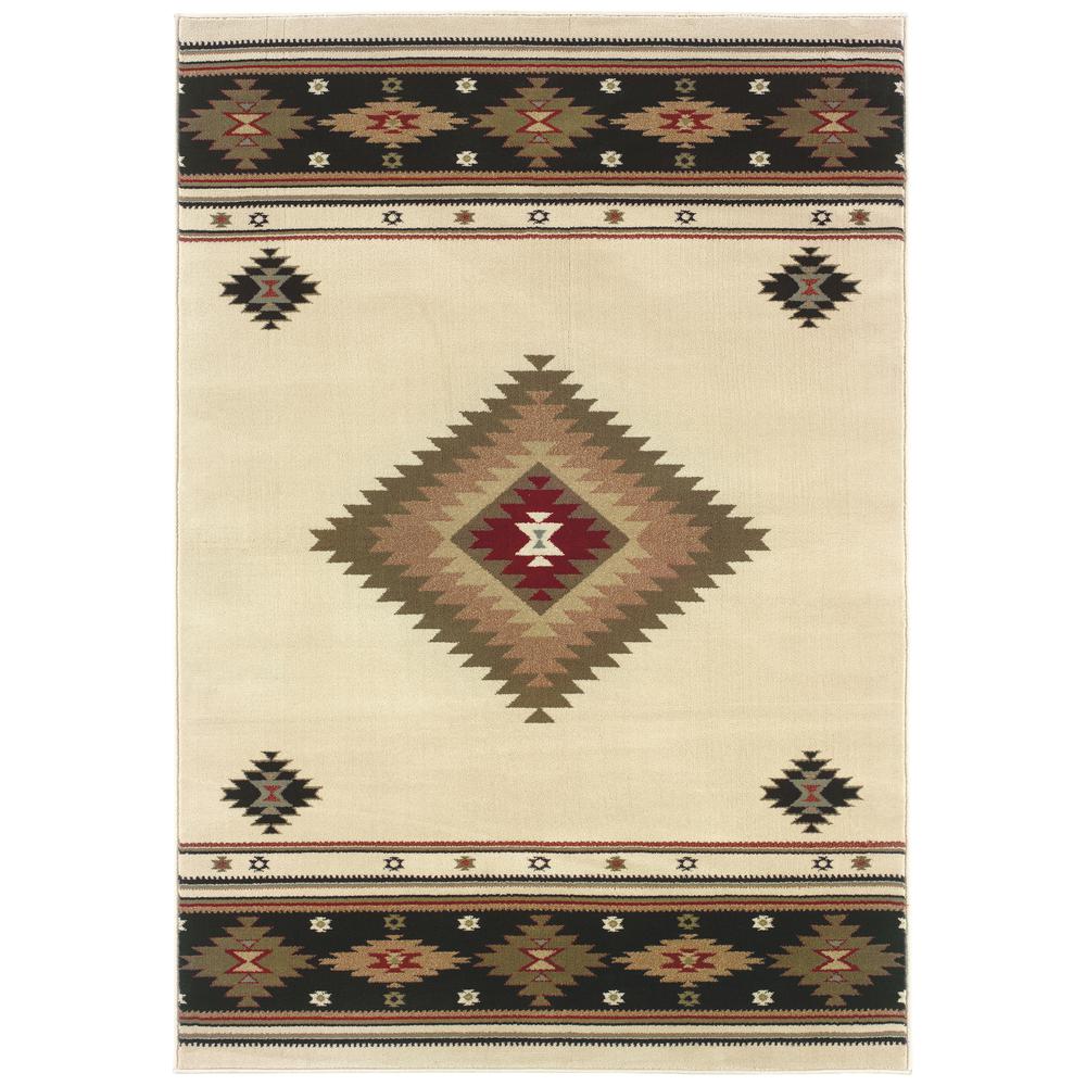 HUDSON Beige 3'10 X  5' 5 Area Rug. Picture 1