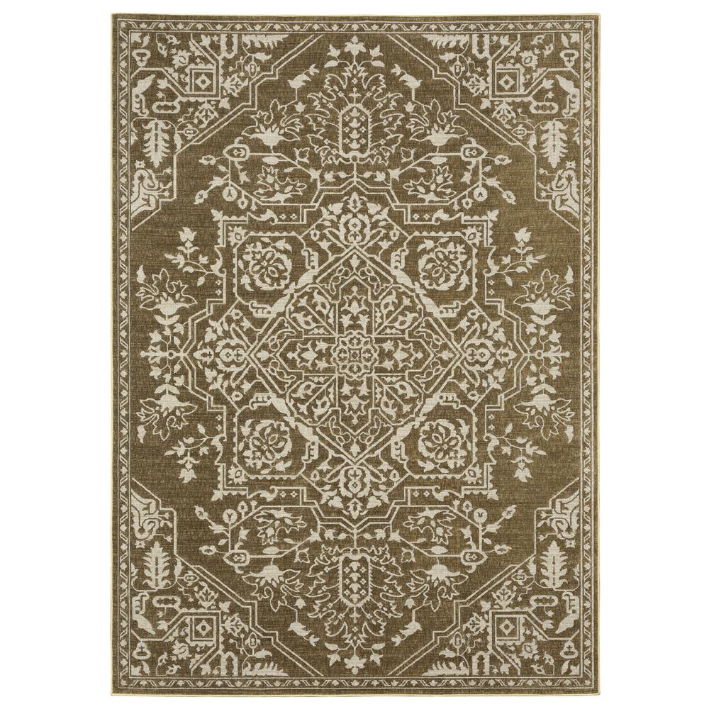 INTRIGUE Gold 3'10 X  5' 5 Area Rug. Picture 1