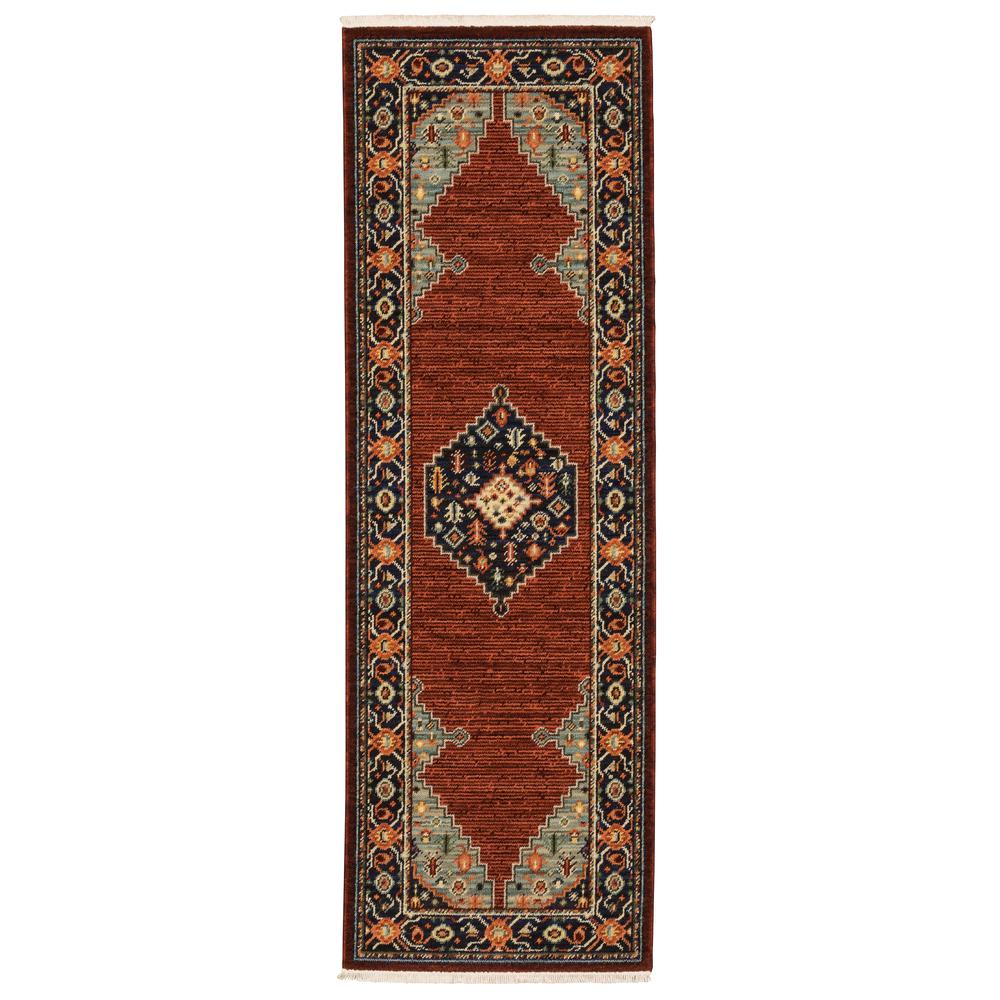 LILIHAN Red 2' 6 X 12' Area Rug. Picture 1