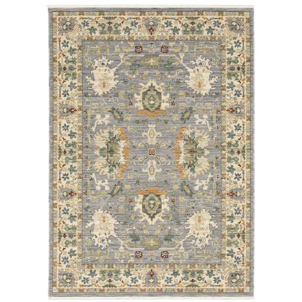 LUCCA Blue 3' 3 X  5' Area Rug. Picture 1