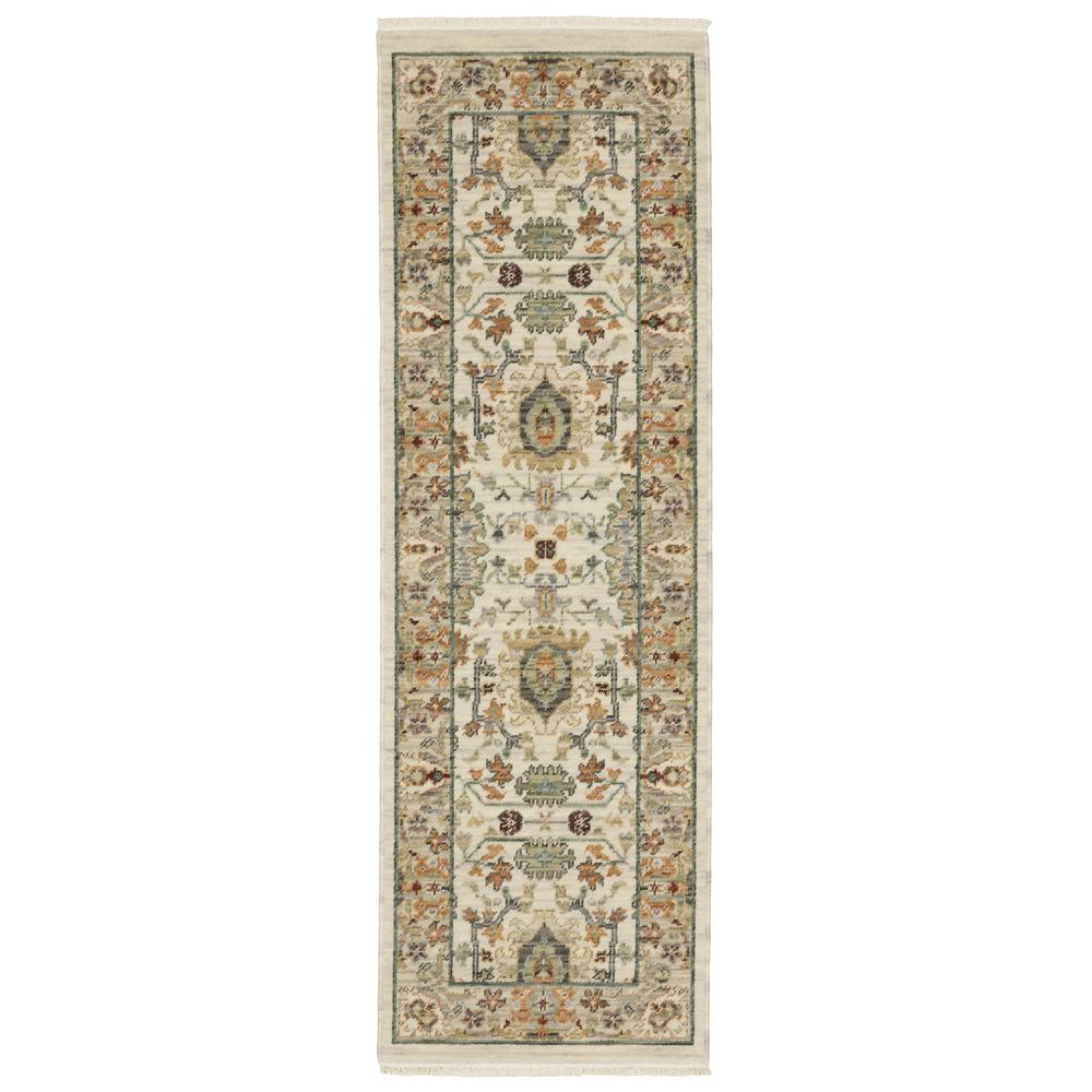 LUCCA Ivory 2' 6 X 12' Area Rug. Picture 1