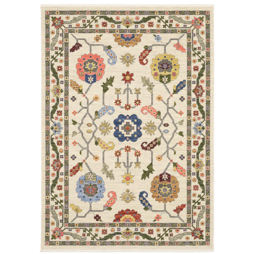 LUCCA Ivory 3' 3 X  5' Area Rug. Picture 1