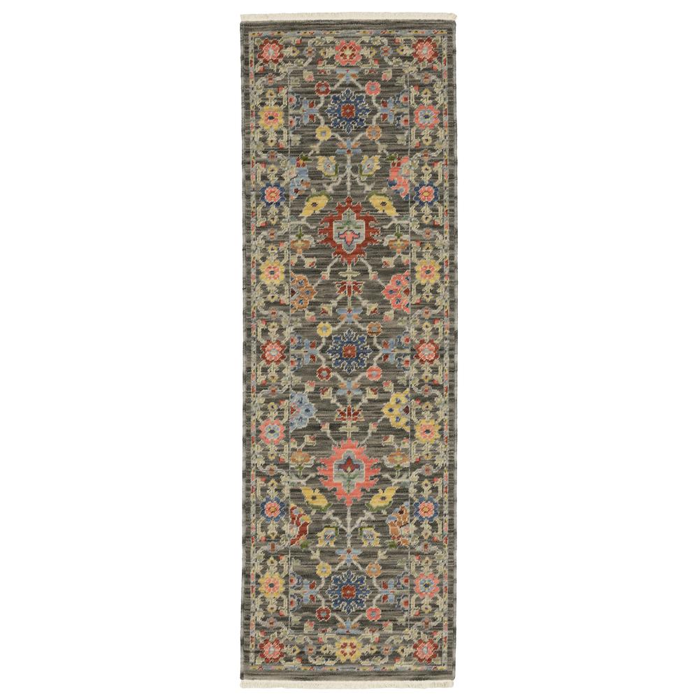 LUCCA Grey 2' 6 X 12' Area Rug. Picture 1