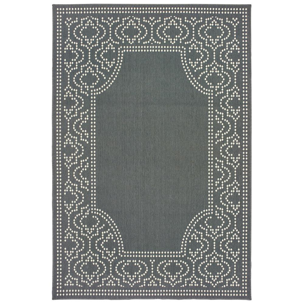 MARINA Grey 2' 5 X  4' 5 Area Rug. Picture 1