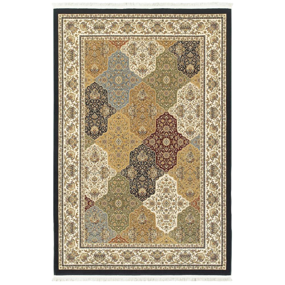 MASTERPIECE Navy 5' 3 X  7' 6 Area Rug. Picture 1