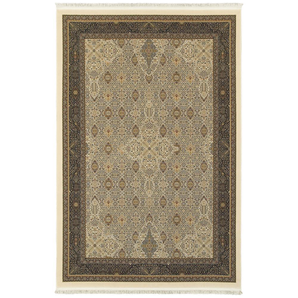MASTERPIECE Ivory 5' 3 X  7' 6 Area Rug. Picture 1