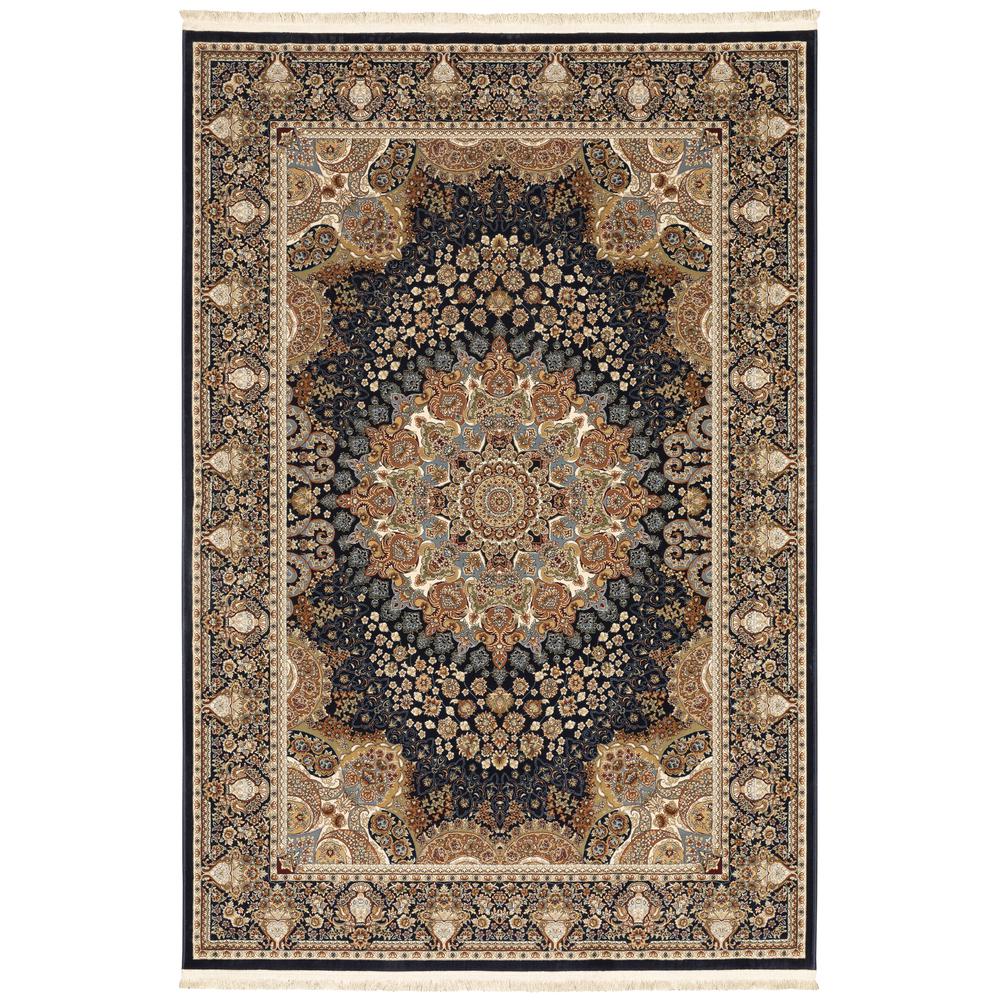 MASTERPIECE Navy 5' 3 X  7' 6 Area Rug. Picture 1