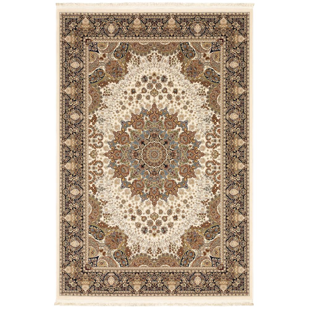 MASTERPIECE Ivory 5' 3 X  7' 6 Area Rug. Picture 1