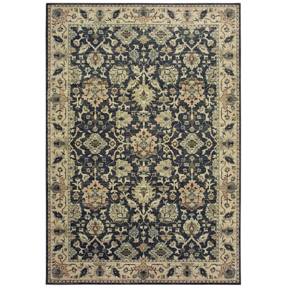 RALEIGH Navy 3'10 X  5' 5 Area Rug. Picture 1