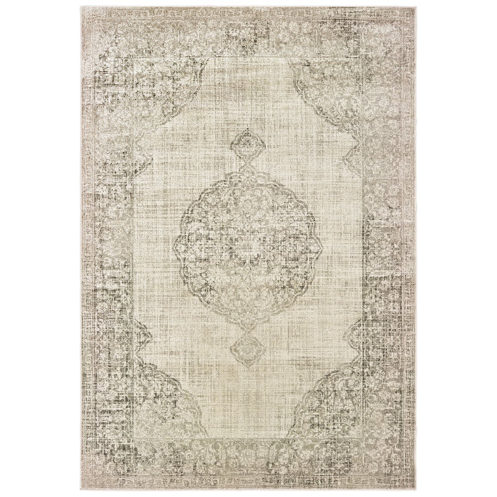 RALEIGH Ivory 3'10 X  5' 5 Area Rug. Picture 1