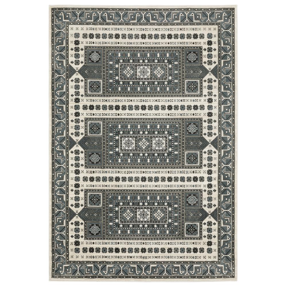RAYLAN Grey 3' 3 X  5' Area Rug. Picture 1