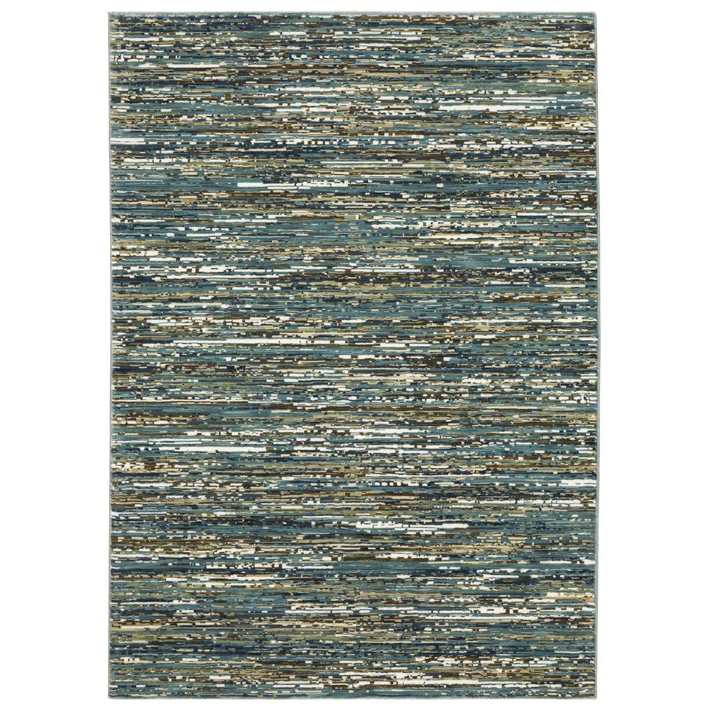 REED Blue 3' 3 X  5' Area Rug. Picture 1