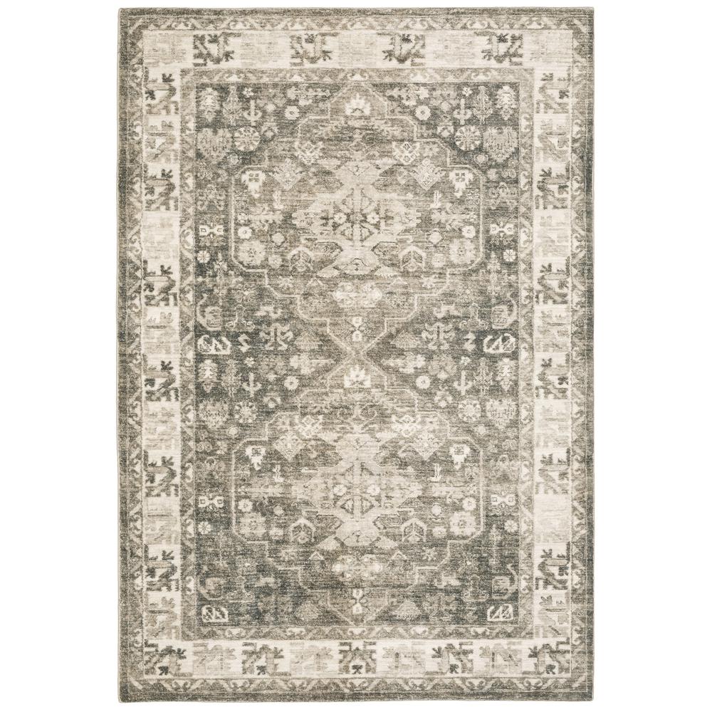 SAVOY Charcoal 7' 5 X 10' Area Rug. Picture 1