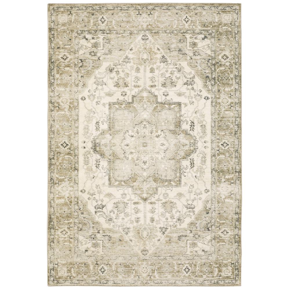 SAVOY Green 7' 5 X 10' Area Rug. Picture 1