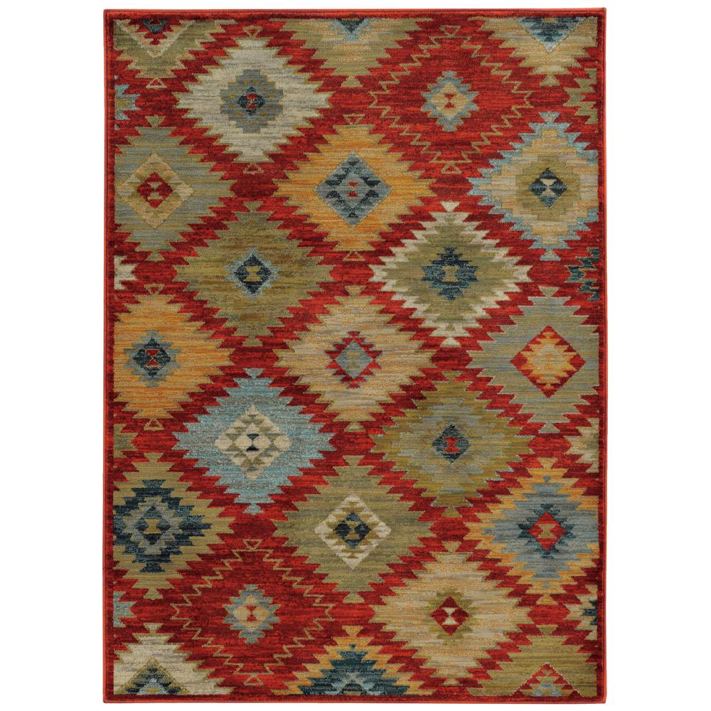 SEDONA Red 3'10 X  5' 5 Area Rug. Picture 1