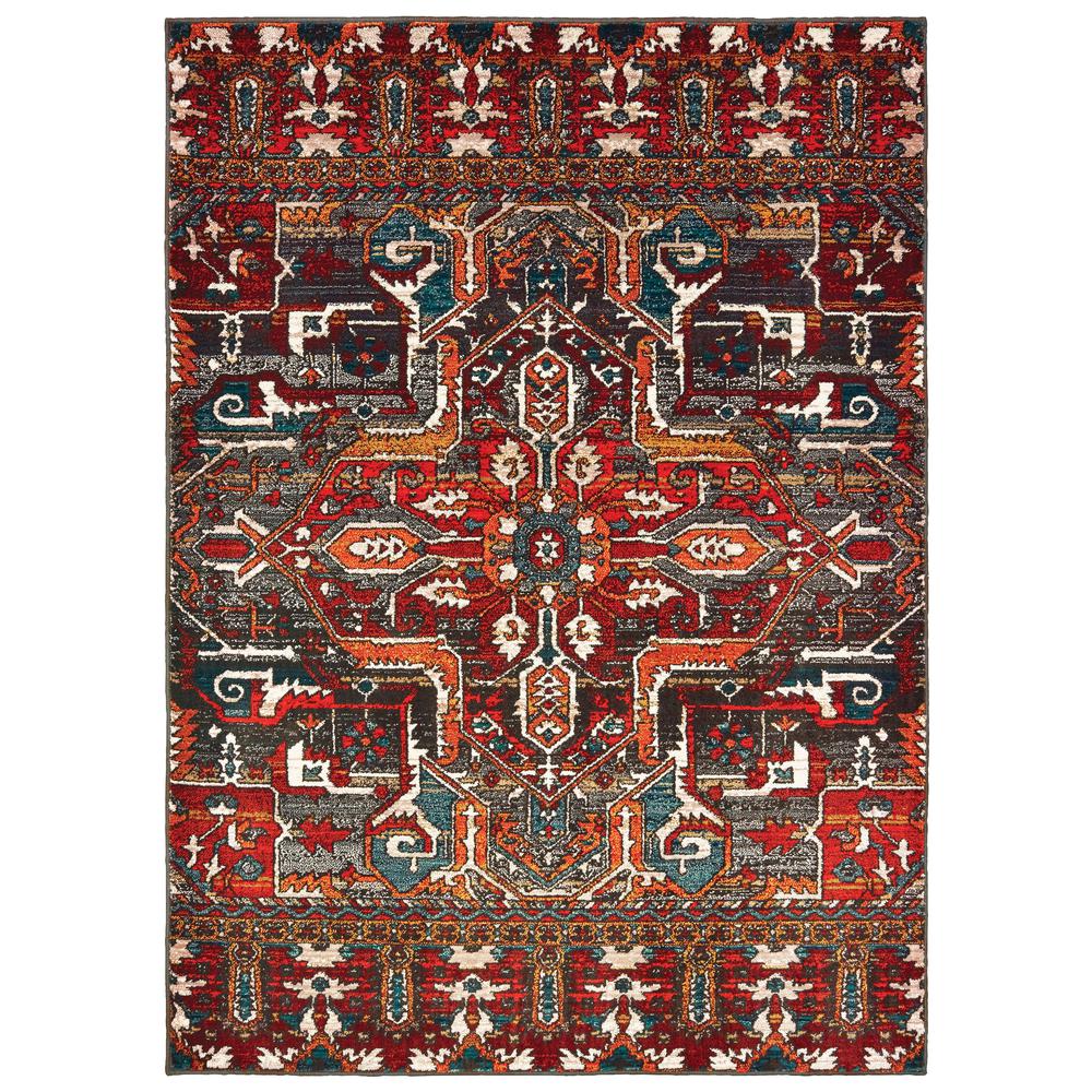 SEDONA Red 3'10 X  5' 5 Area Rug. Picture 1