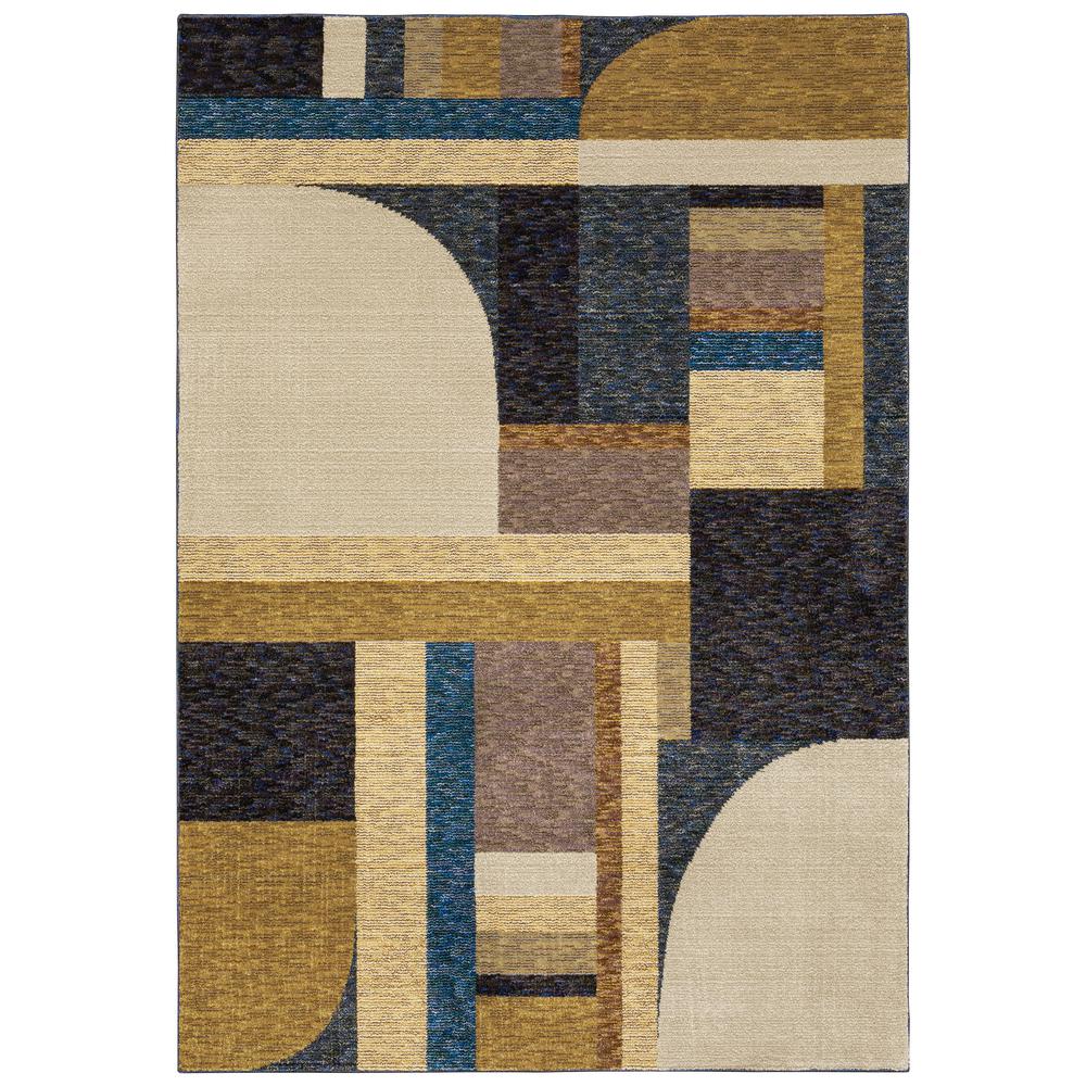 STRADA Gold 5' 3 X  7' 3 Area Rug. Picture 1