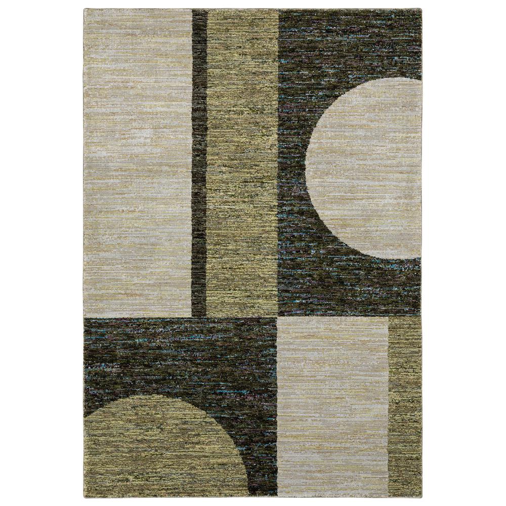 STRADA Green 5' 3 X  7' 3 Area Rug. Picture 1