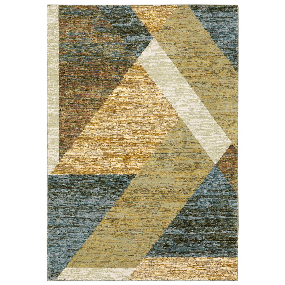 STRADA Gold 5' 3 X  7' 3 Area Rug. Picture 1