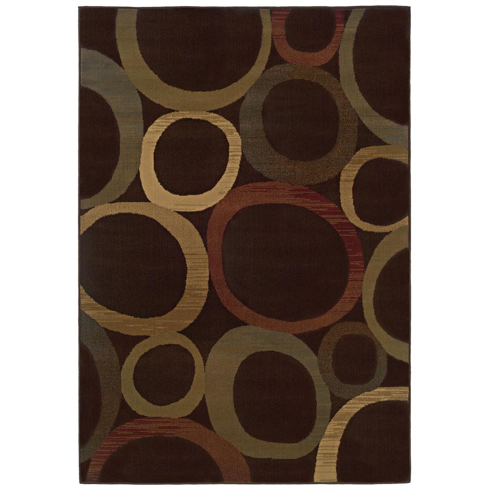 TYBEE Brown 3' 2 X  5' 5 Area Rug. Picture 1
