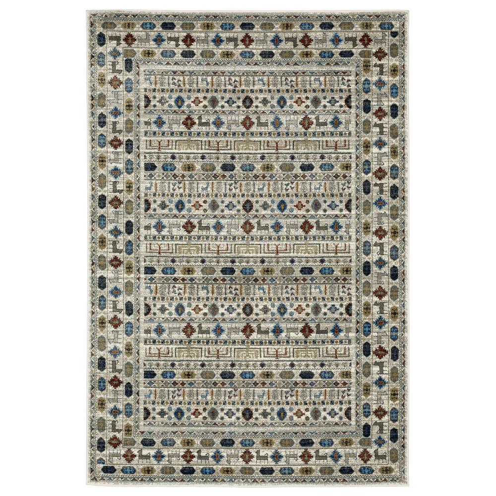 VENICE Ivory 5' 3 X  7' 3 Area Rug. Picture 1