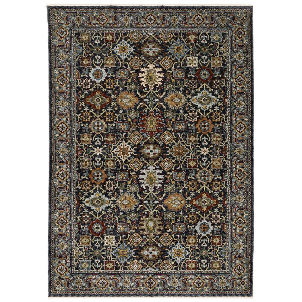 ABERDEEN Blue 5' 3 X  7' 6 Area Rug. Picture 1