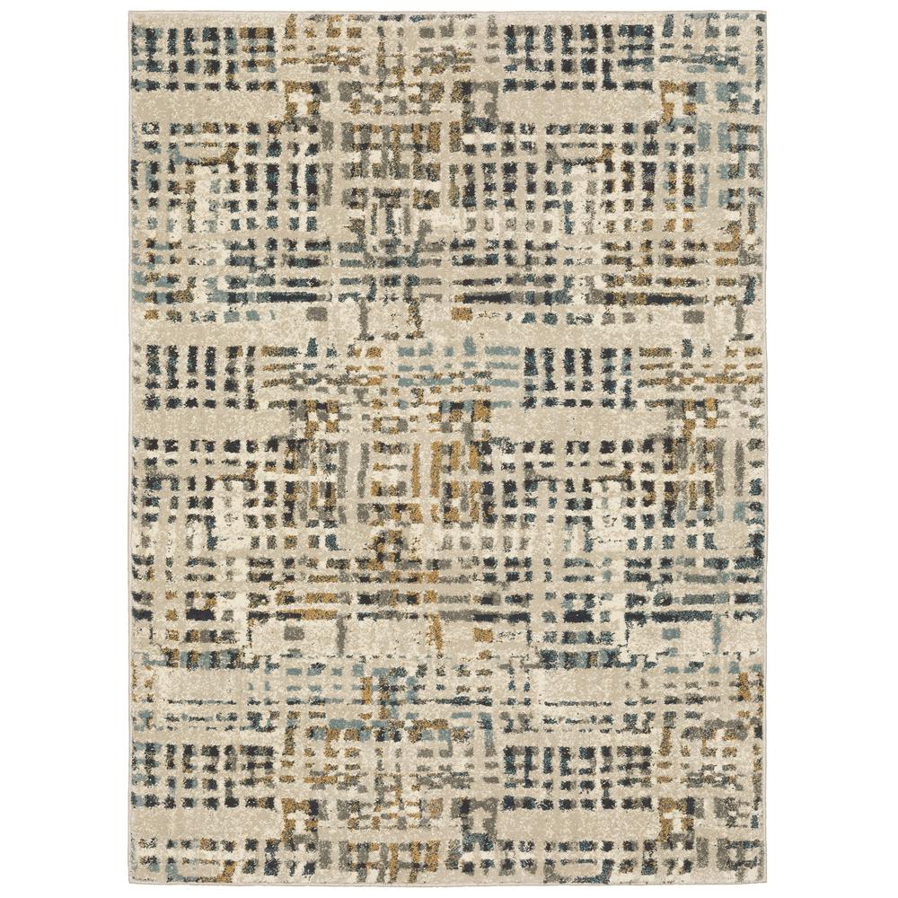 CARSON Beige 5' 3 X  7' 3 Area Rug. The main picture.