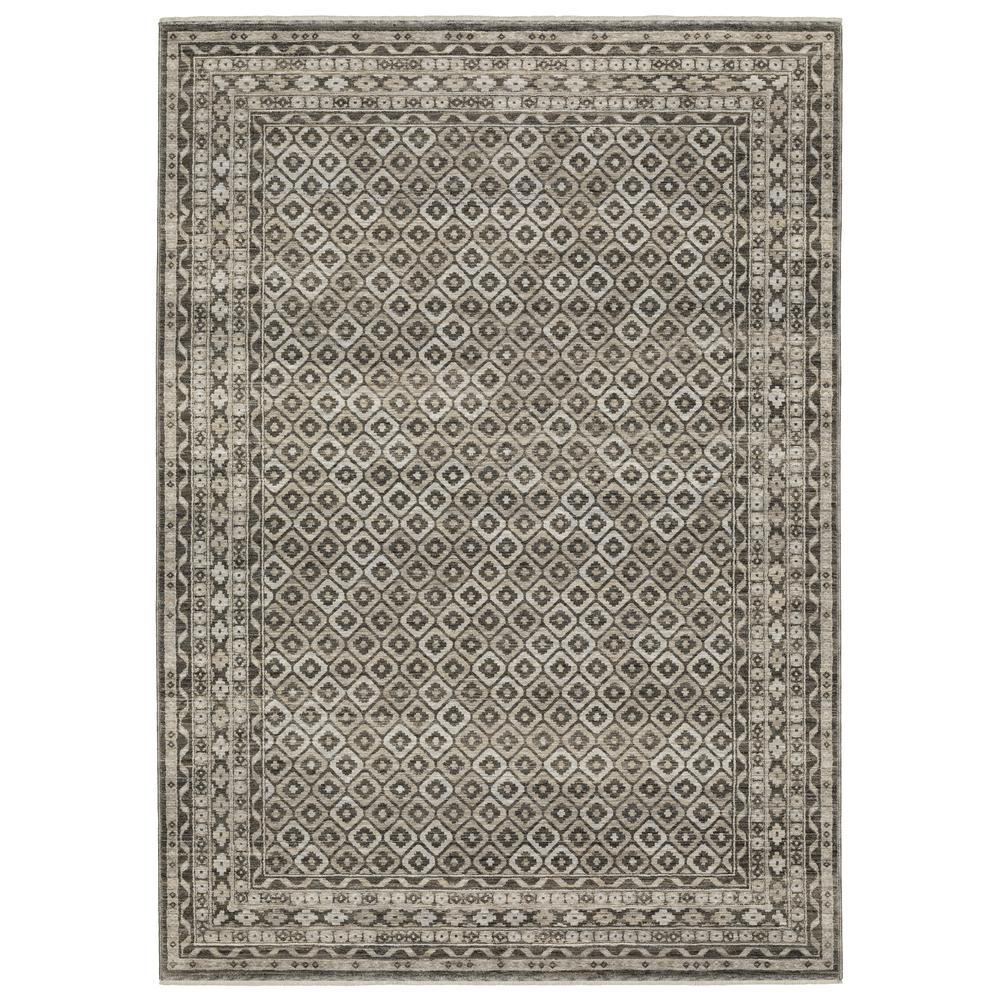 CHAMBERLAIN CH03B5' 3" X  7' 6" Grey color rug. Picture 1