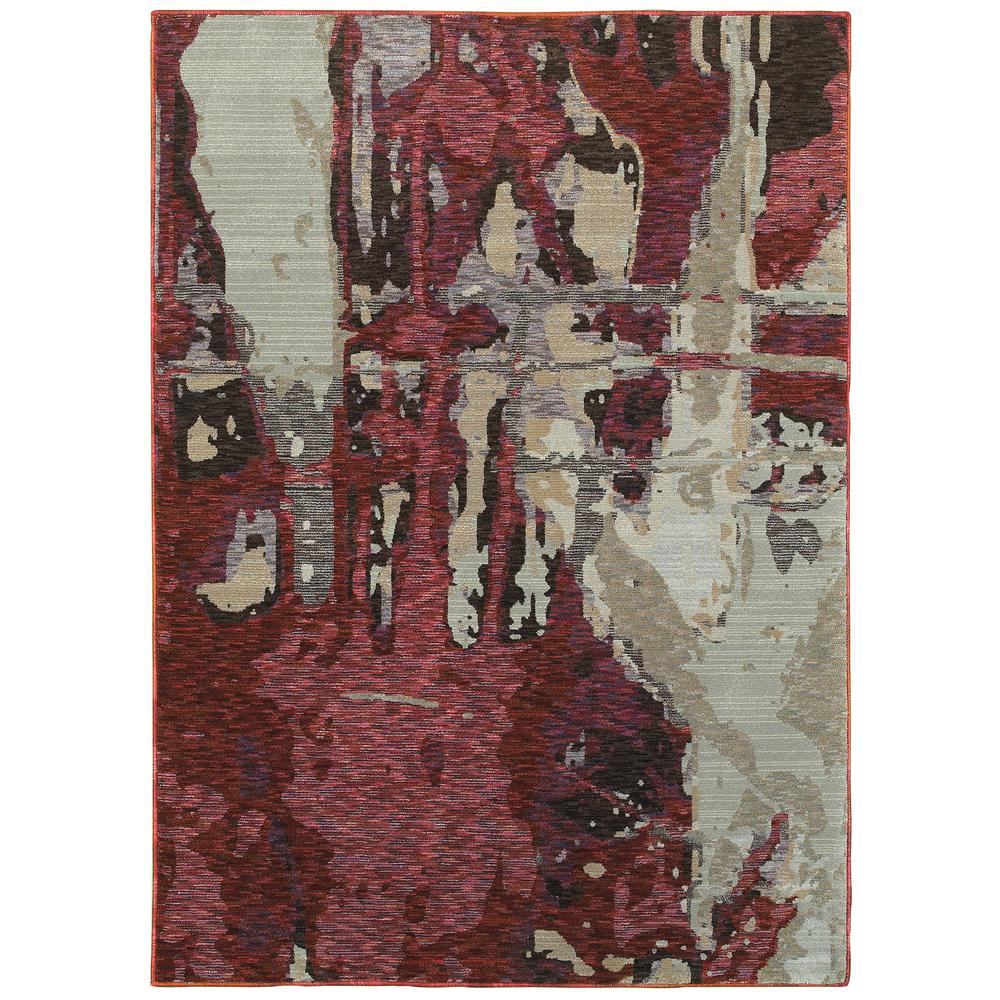 EVOLUTION Red 5' 3 X  7' 3 Area Rug. Picture 1