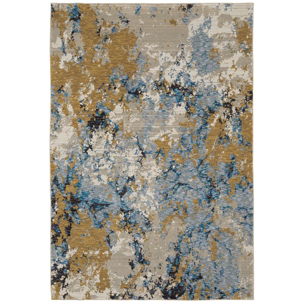 EVOLUTION Blue 5' 3 X  7' 3 Area Rug. The main picture.