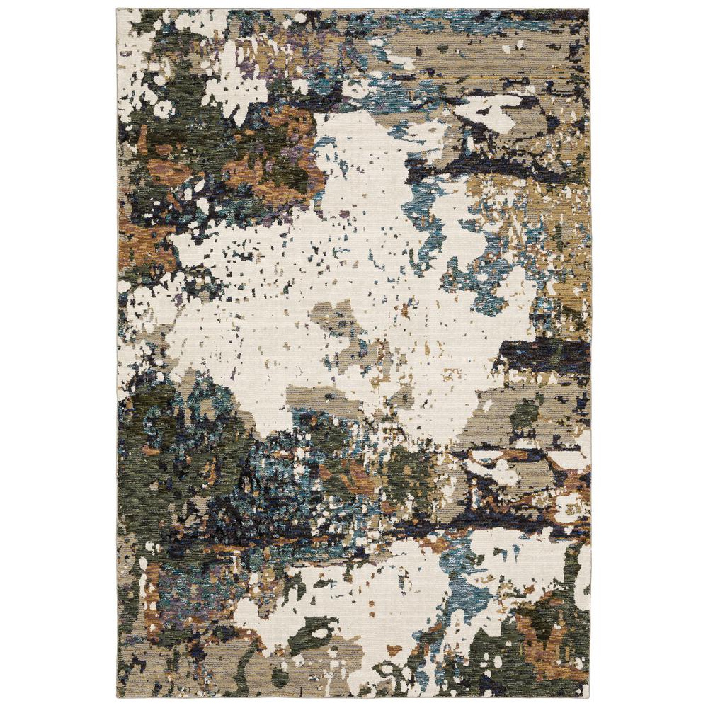 EVOLUTION Ivory 5' 3 X  7' 3 Area Rug. Picture 1