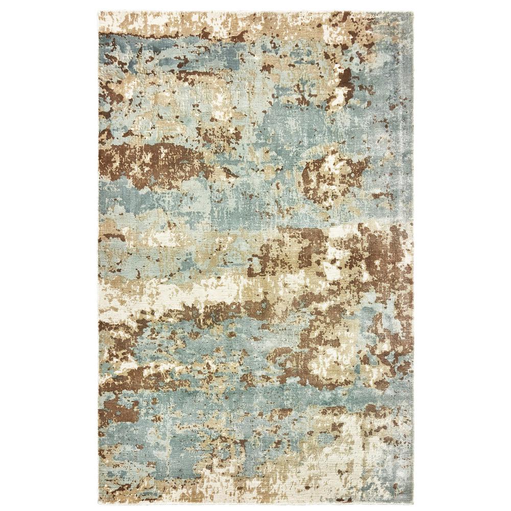 FORMATIONS Blue 9' X 12' Area Rug. Picture 1