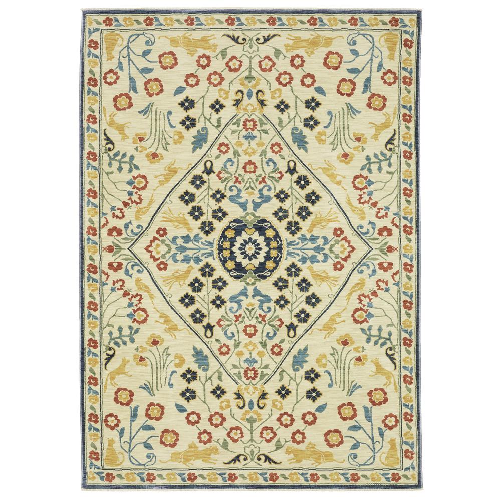 FRANCESCA Ivory 3' 3 X  5' Area Rug. Picture 1