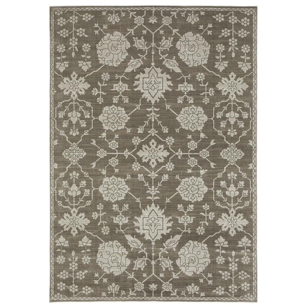 INTRIGUE Grey 5' 3 X  7' 6 Area Rug. Picture 1