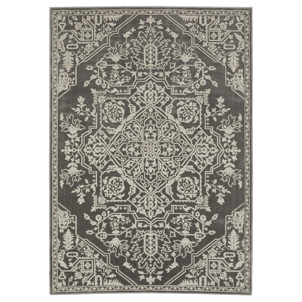 INTRIGUE Beige 5' 3 X  7' 6 Area Rug. Picture 1