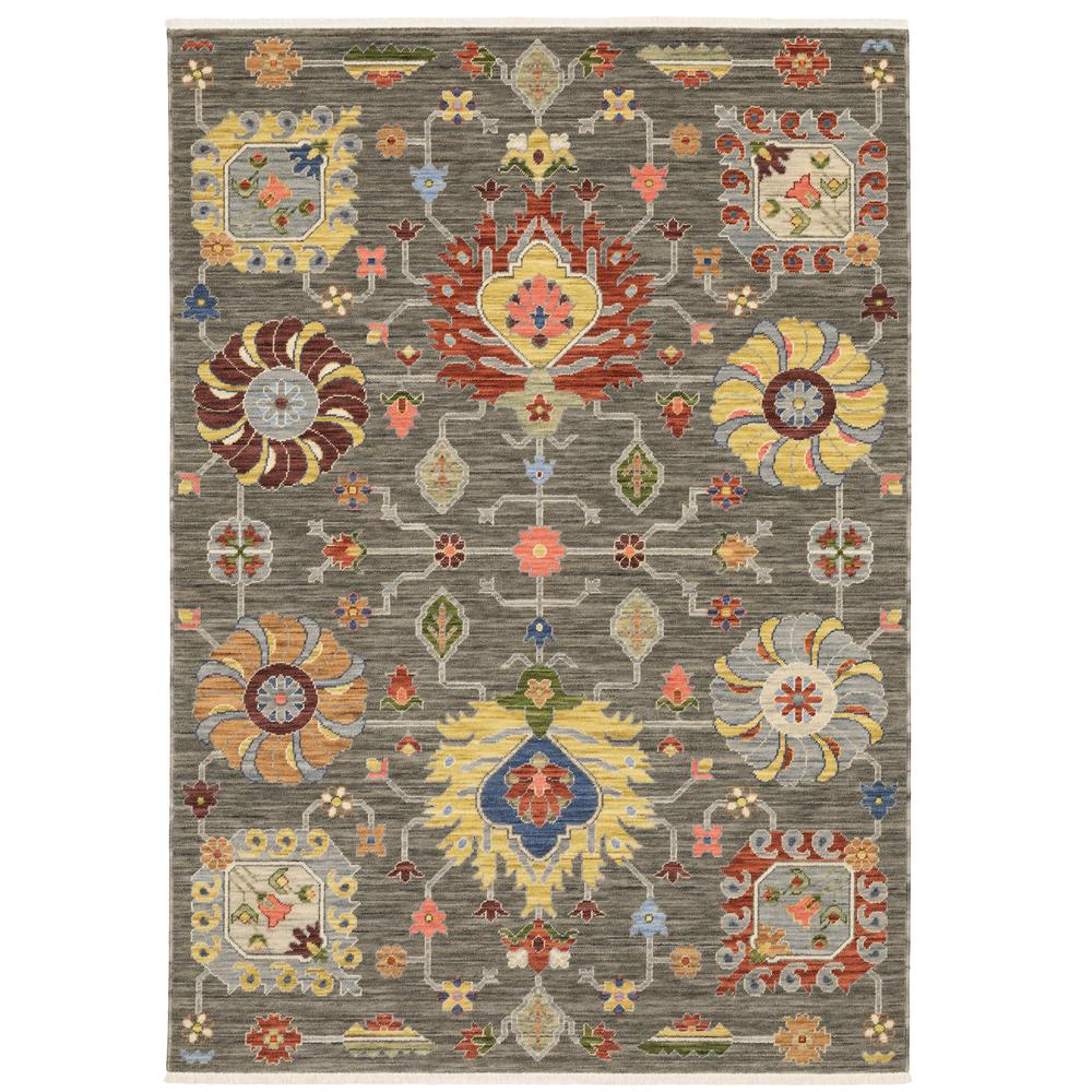 LUCCA Grey 5' 3 X  7' 6 Area Rug. Picture 1