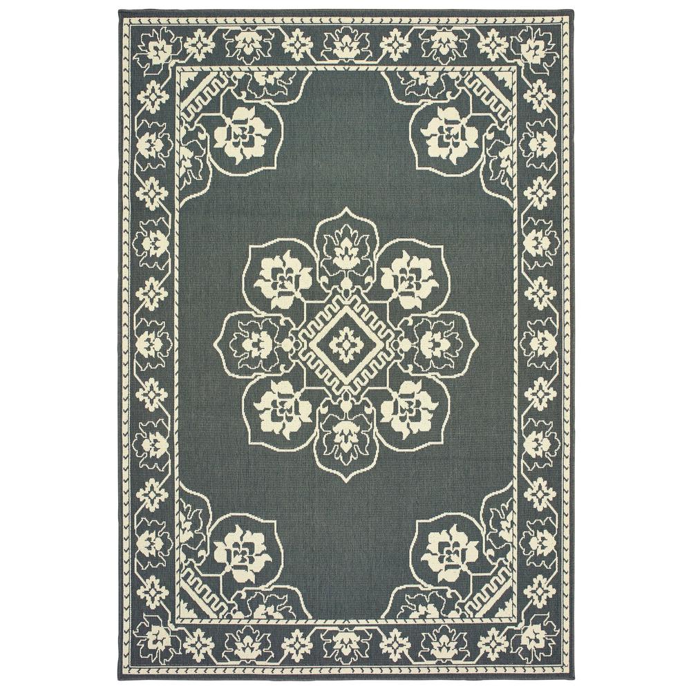 MARINA Grey 3' 7 X  5' 6 Area Rug. Picture 1