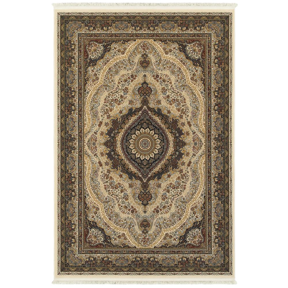 MASTERPIECE Ivory 6' 7 X  9' 6 Area Rug. Picture 1