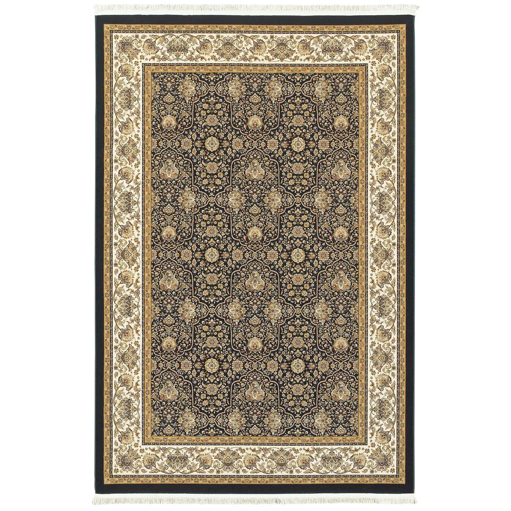 MASTERPIECE Navy 6' 7 X  9' 6 Area Rug. Picture 1