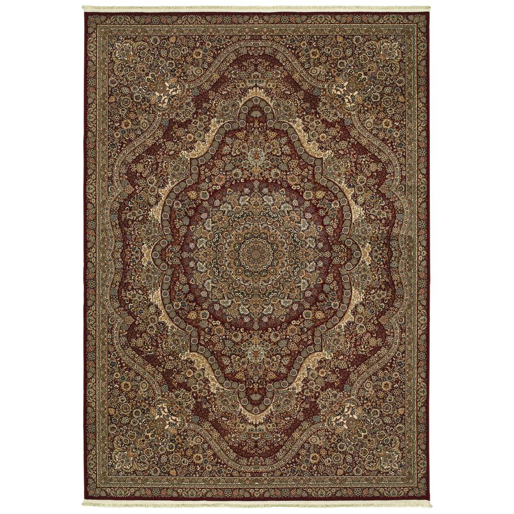 MASTERPIECE Red 6' 7 X  9' 6 Area Rug. Picture 1