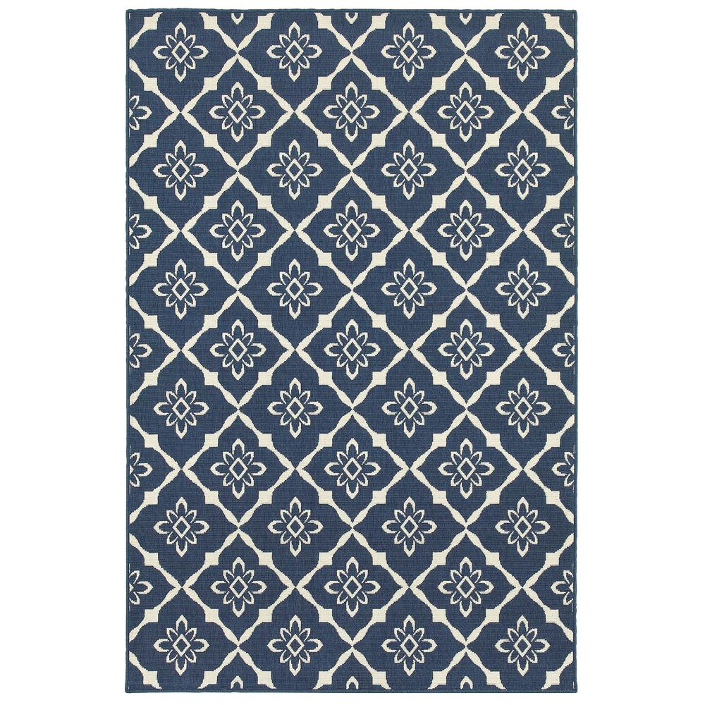 MERIDIAN Navy 5' 3 X  7' 6 Area Rug. Picture 1