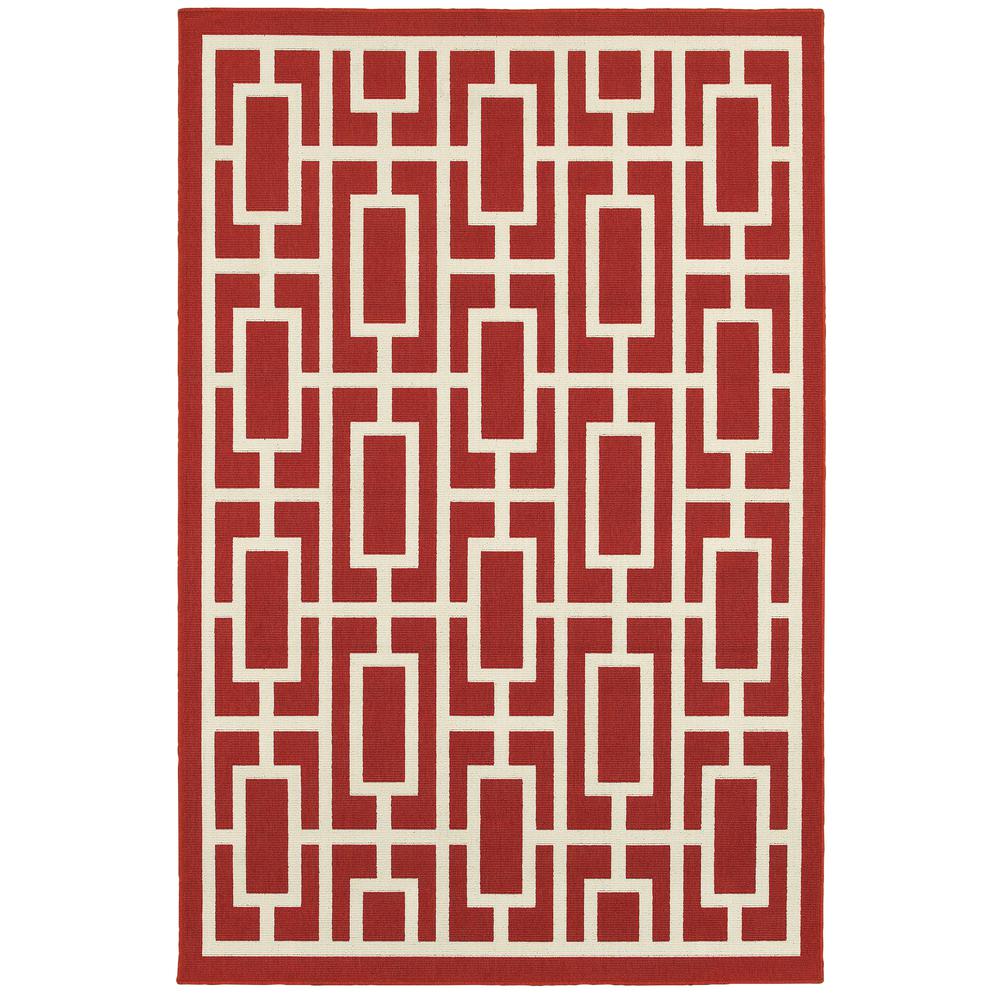 MERIDIAN Red 5' 3 X  7' 6 Area Rug. Picture 1
