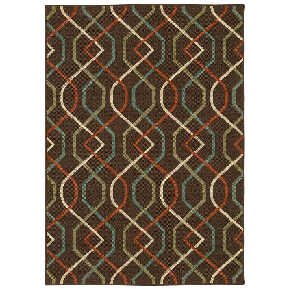 MONTEGO Brown 3' 7 X  5' 6 Area Rug. Picture 1